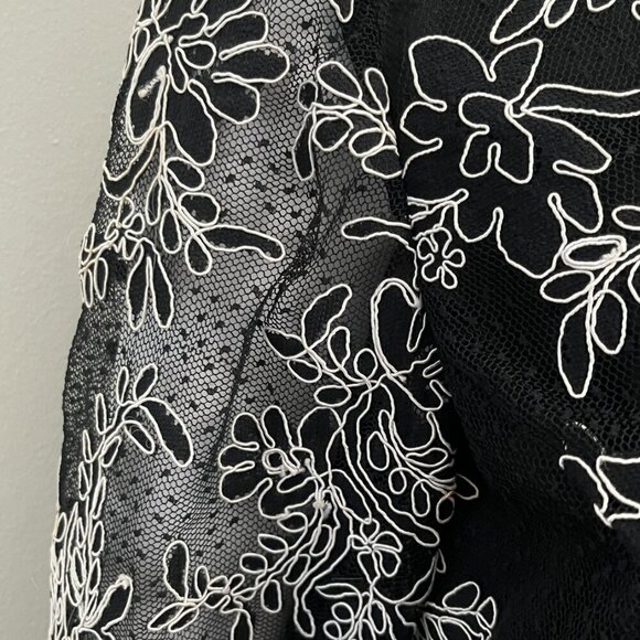 VICTOR COSTA GUIPURE SCALLOPED TRIM JACKET 14 XXL - Picture 7 of 9